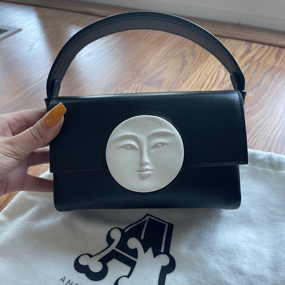 Andres Gallardo Handbags - Andrés Gallardo Moon Face Leather Bag